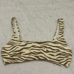 Aerie - Wide Strap Scoop Bikini Top - Size Small